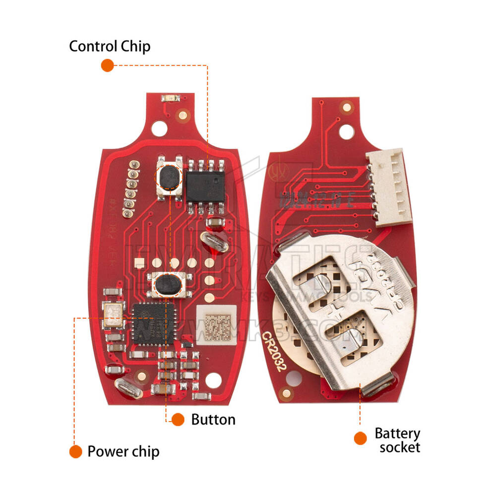 New Xhorse XKGD22EN Wire Garage Remote Key 2 Buttons 2nd Generation , Compatible with all the VVDI tools | Emirates Keys