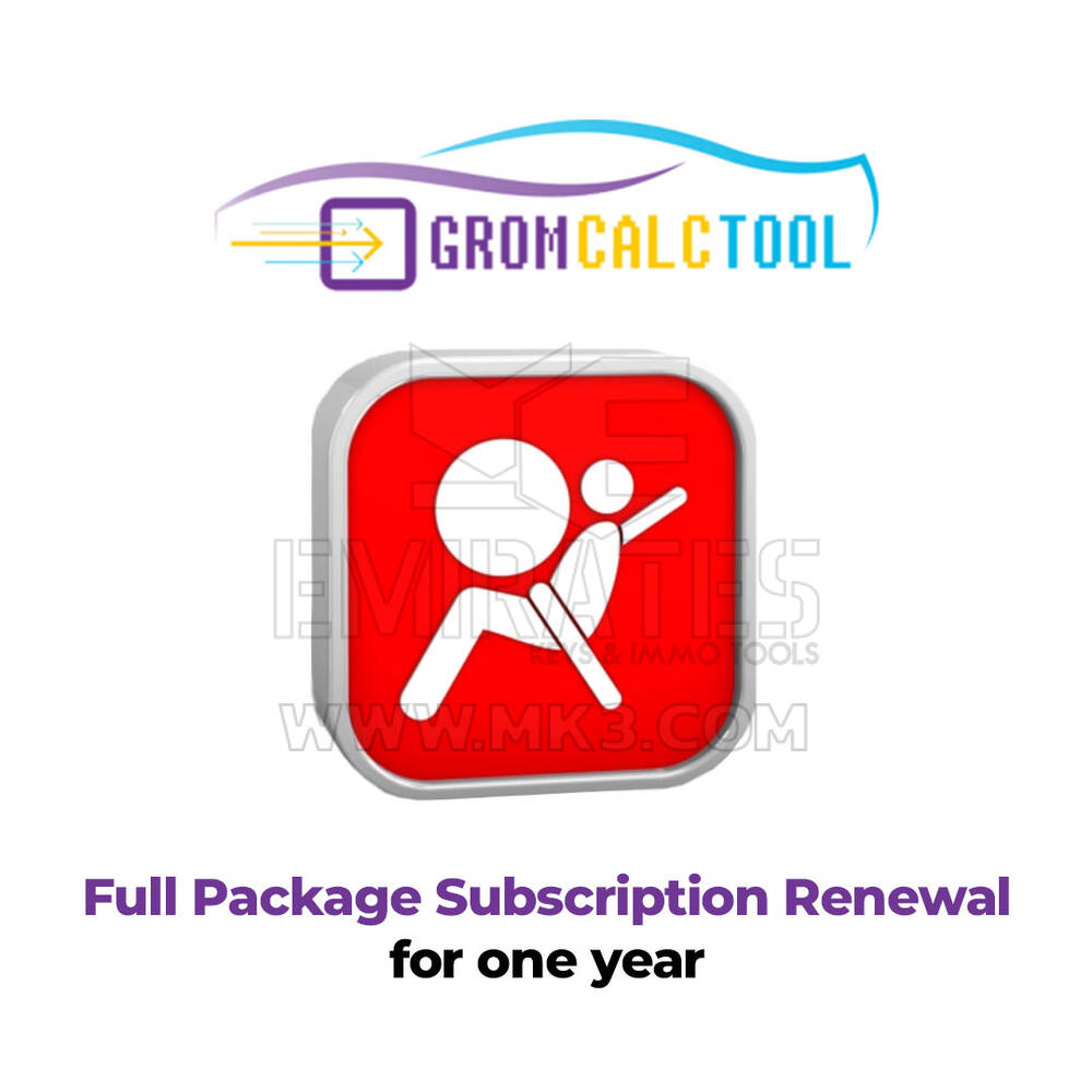 تجديد اشتراك الحزمة الكاملة لبرنامج GromCalcTool لمدة عام واحد