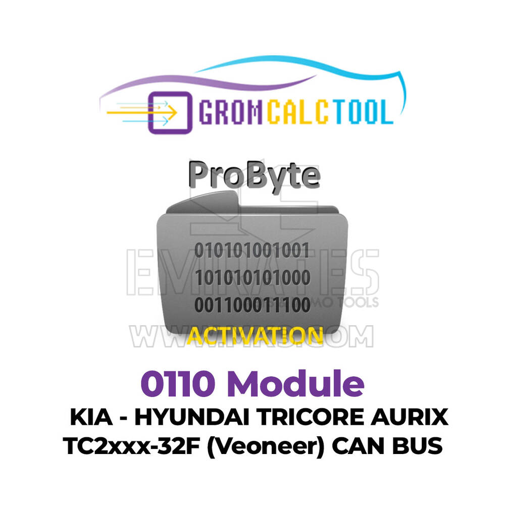 GromCalcTool 0110 Module Kia - Hyundai TRICORE AURIX TC2xxx-32F (Veoneer) CAN BUS