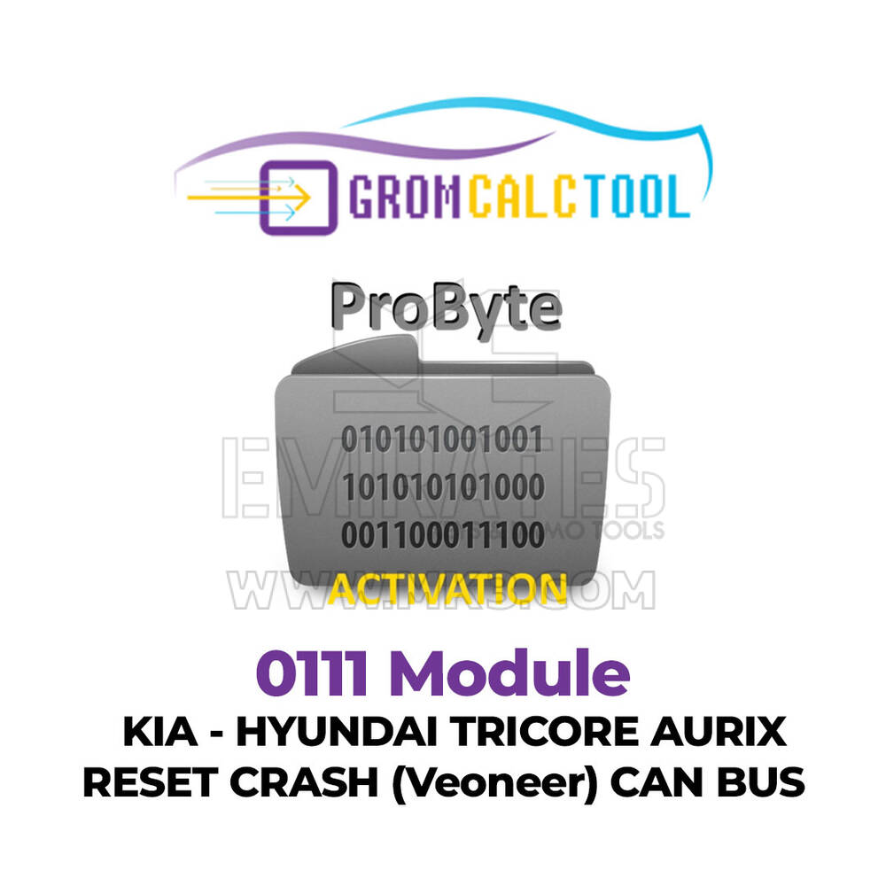 GromCalcTool 0111 Module Kia - Hyundai TRICORE AURIX Reset Crash (Veoneer) CAN BUS