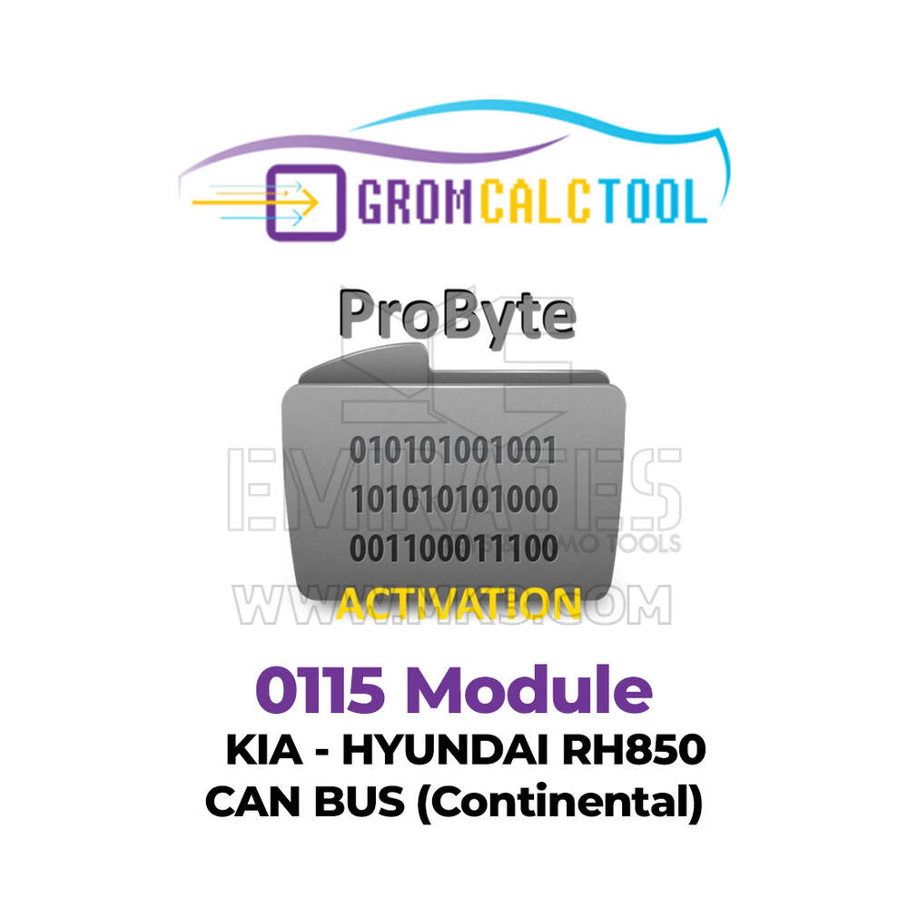 Módulo GromCalcTool 0115 Kia - Hyundai RH850 CAN BUS (Continental)
