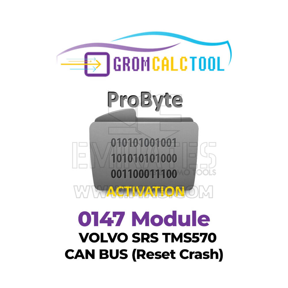 GromCalcTool 0147 Modülü Volvo SRS TMS570 CAN BUS (Çökmeyi Sıfırla)