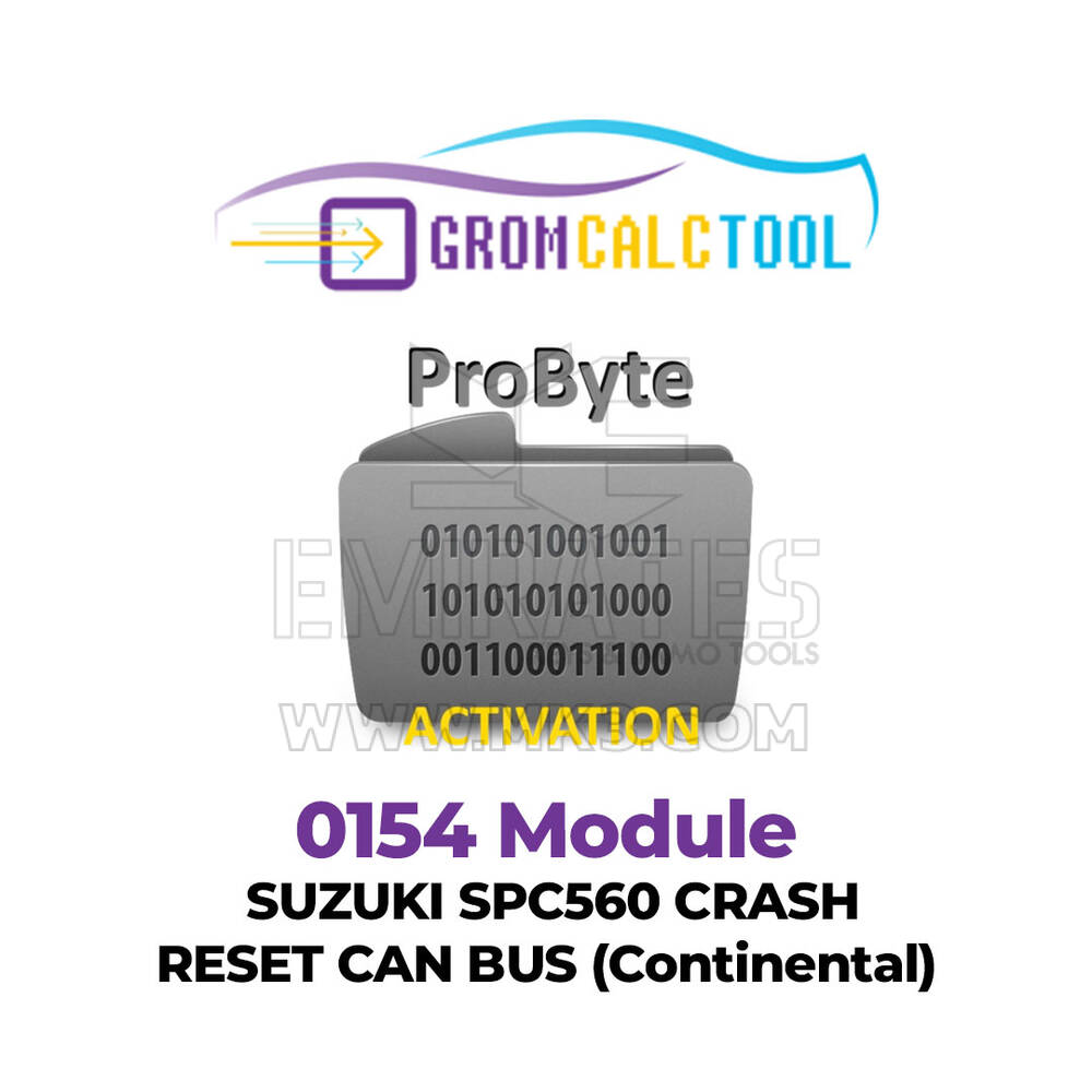 أداة GromCalcTool 0154 وحدة إعادة ضبط CAN BUS لسيارة SUZUKI SPC560 (Continental)