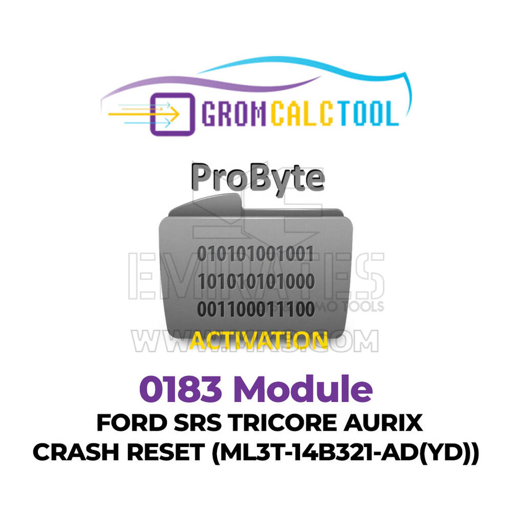 GromCalcTool 0183 Módulo FORD SRS TRICORE AURIX CRASH RESET (ML3T-14B321-AD(YD))