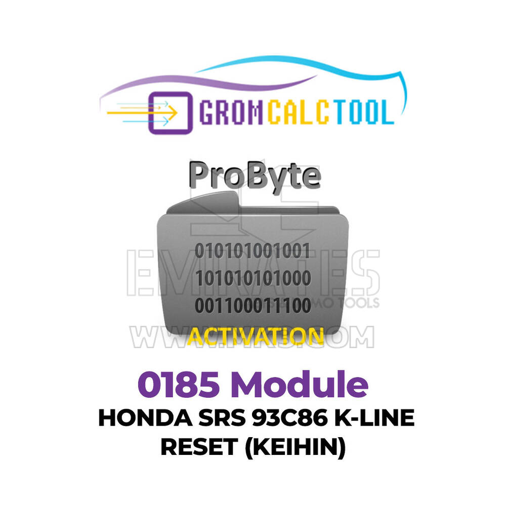 GromCalcTool 0185 Modülü HONDA SRS 93С86 K-LINE SIFIRLAMA (KEIHIN)