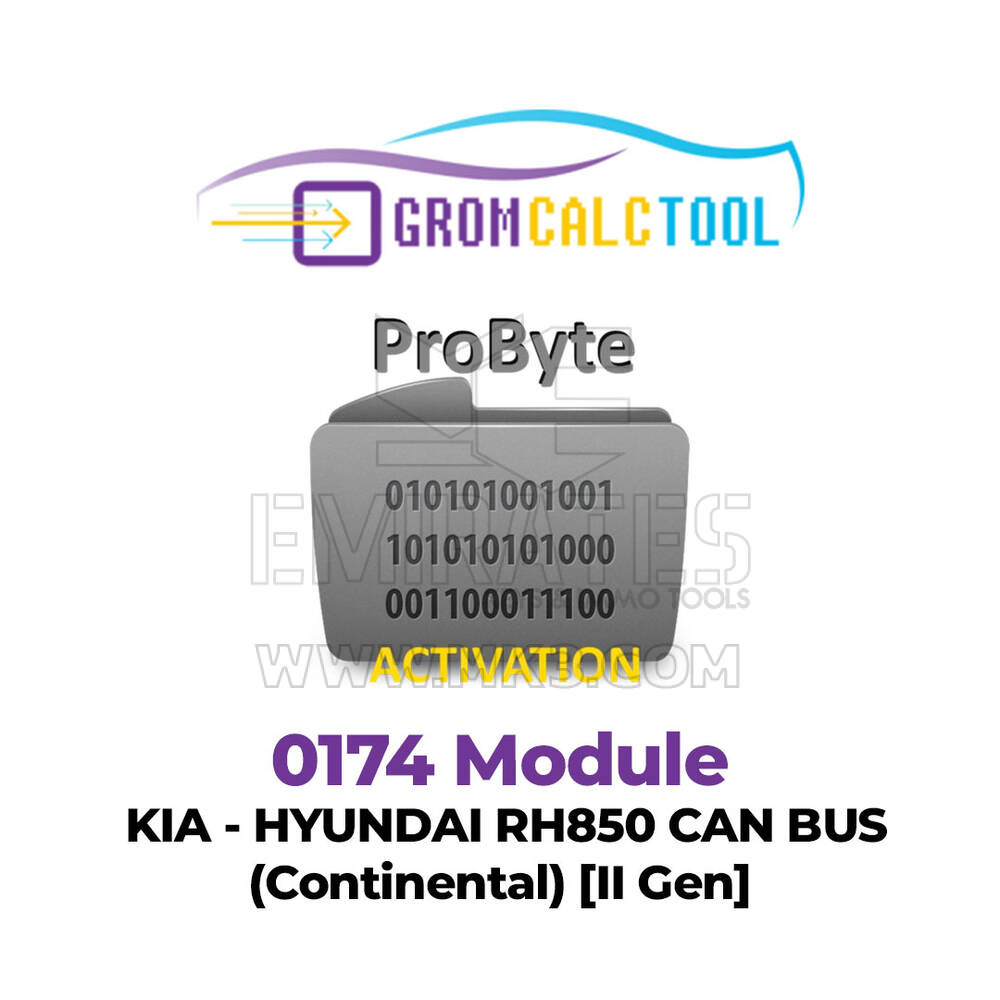 وحدة GromCalcTool 0174 KIA - HYUNDAI RH850 CAN BUS (Continental) [الجيل الثاني]