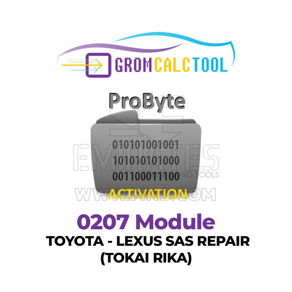 GromCalcTool 0207 Модуль TOYOTA - LEXUS SAS РЕМОНТ (TOKAI RIKA)