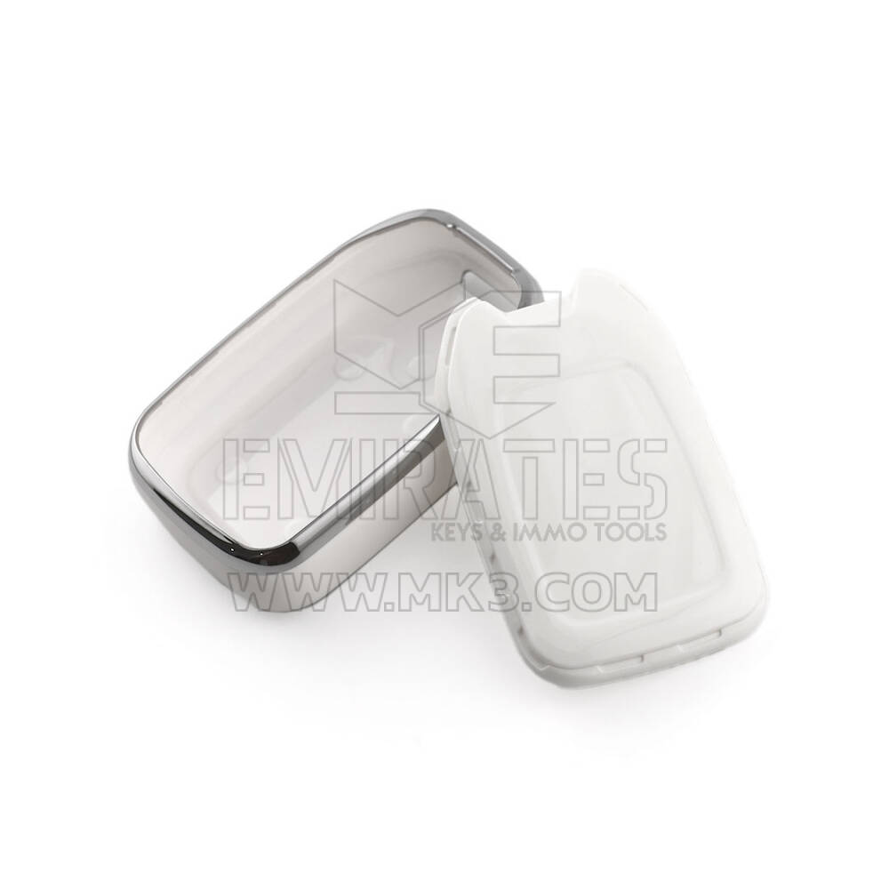New Aftermarket Nano High Quality Cover For GMC Remote Key 5 Button White Color Silver Frame GMC-A11Y5A | Emirates Keys