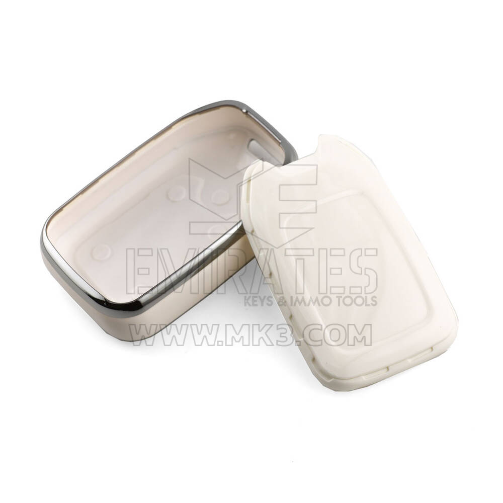 New Aftermarket Nano High Quality Cover For GMC Remote Key 6 Button White Color Silver Frame GMC-A11Y6 | Emirates Keys