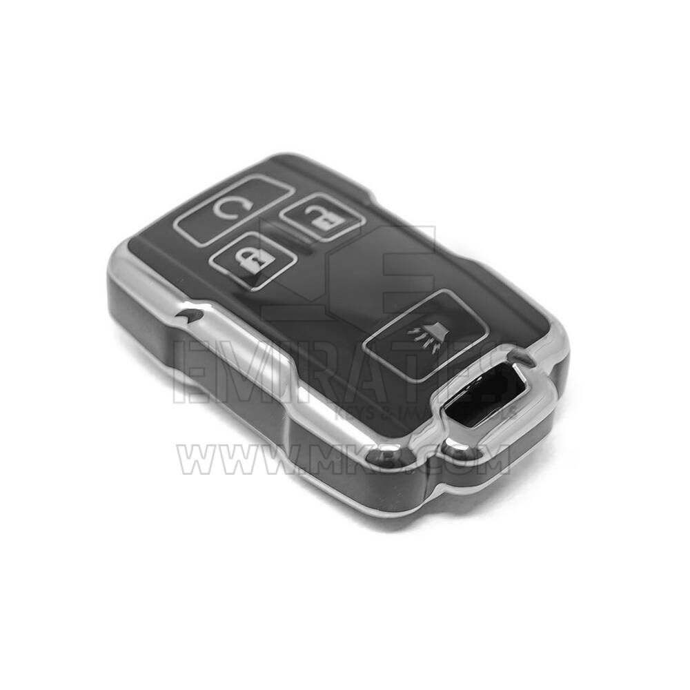 Nueva funda nano de alta calidad para mando a distancia GMC de 4 botones, color negro y marco plateado GMC-B11Y | Emirates Keys