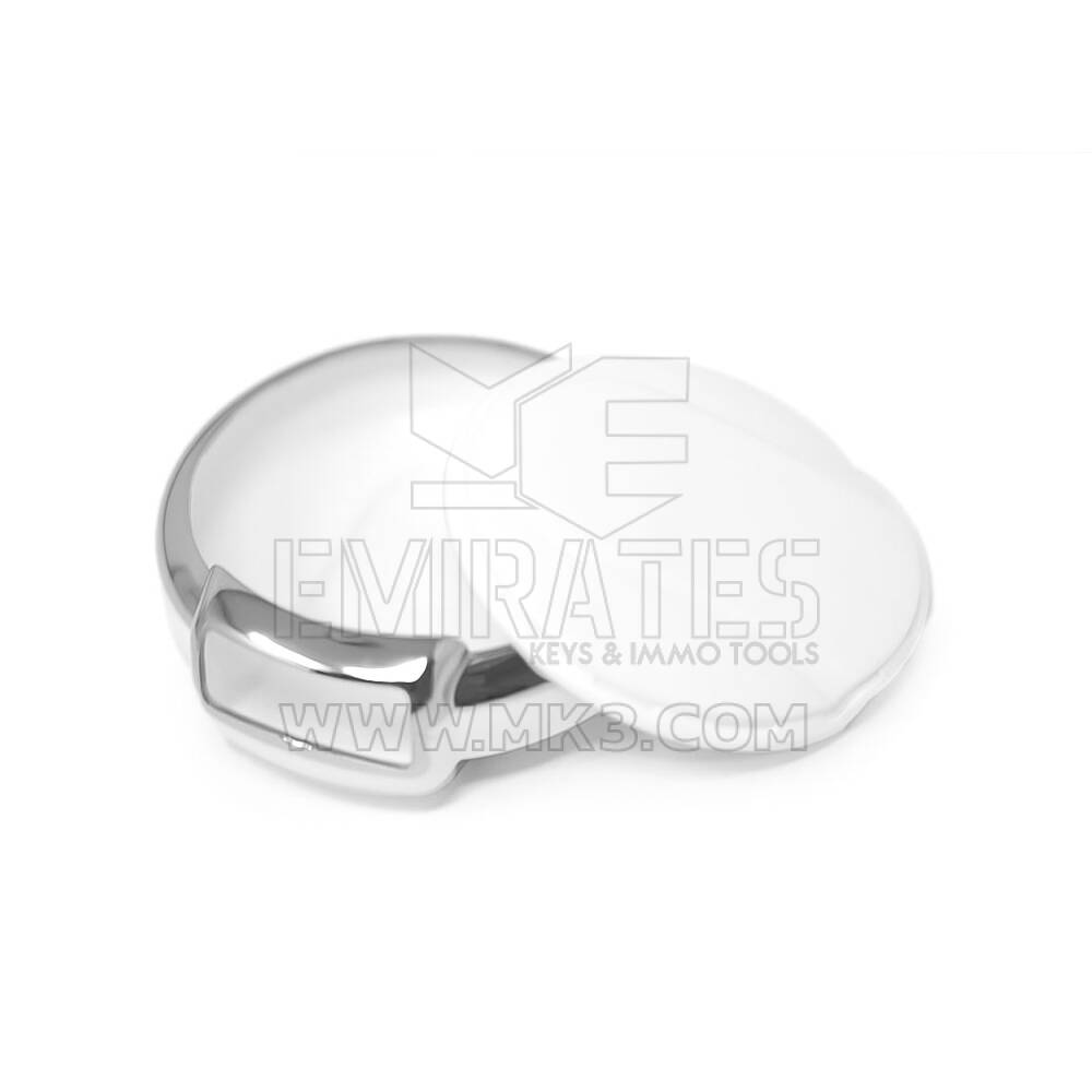 New Aftermarket Nano High Quality Cover For Mini Remote Key 3 Button White Color Silver Frame BMW-C11Y3 | Emirates Keys
