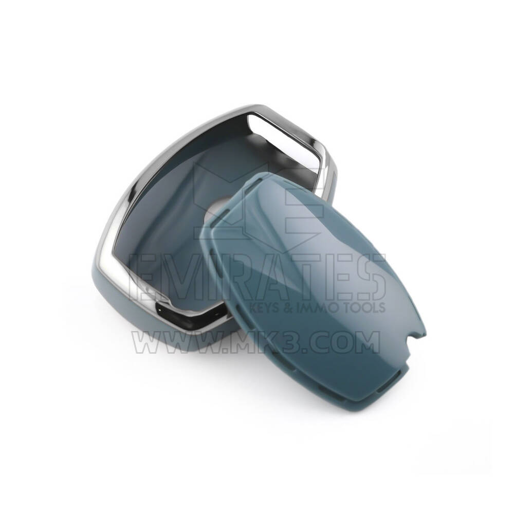 New Aftermarket Nano High Quality Cover For Mercedes Remote Key 3 Button Gray Color Silver Frame Benz-A11Y3 | Emirates Keys