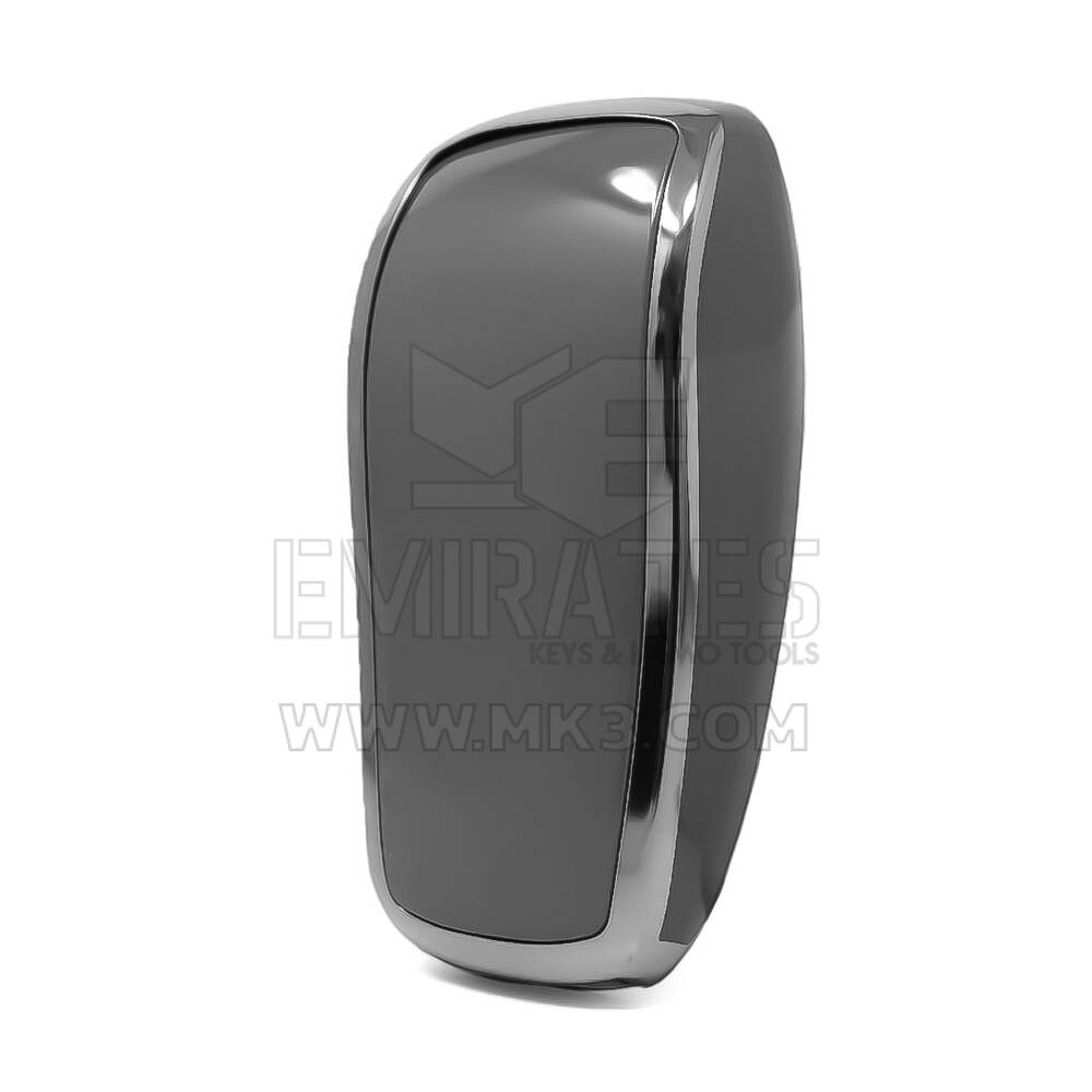 Nano Cover per chiave telecomando Mercedes 4 pulsanti grigio scuro cornice argento Benz-B11Y4 | MK3