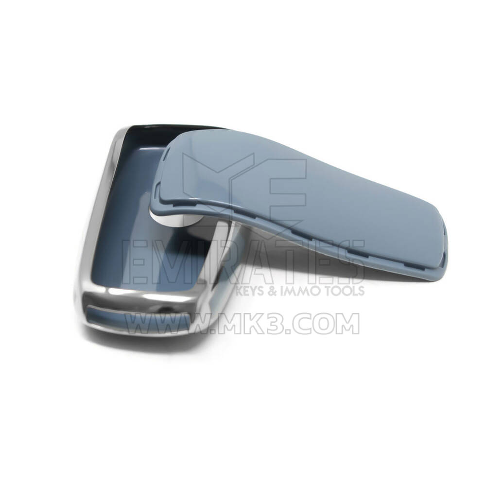 New Aftermarket Nano High Quality Cover For Mercedes Remote Key 4 Button Gray Color Silver Frame Benz-B11Y4 | Emirates Keys