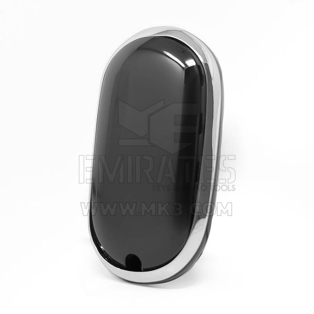 Capa Nano para Chave Remota Mercedes 4 Botões Moldura Preta Prateada Benz-C11Y | MK3