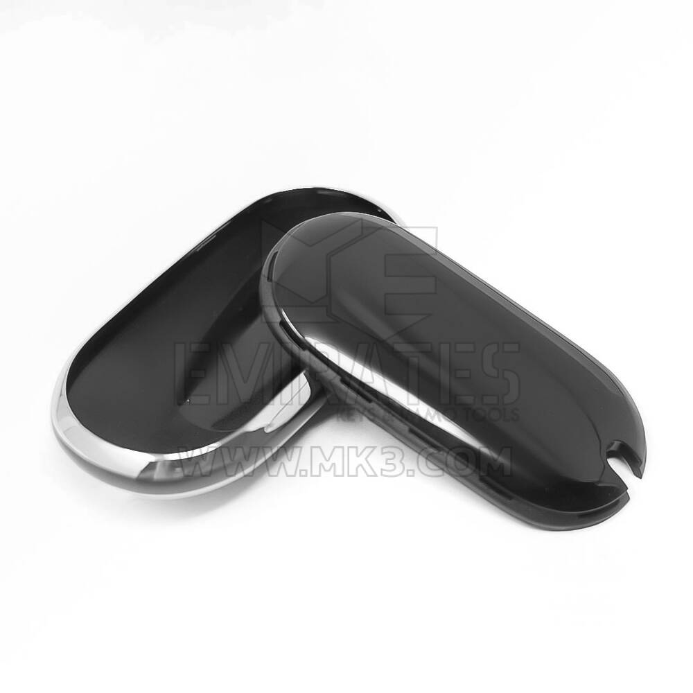 New Aftermarket Nano High Quality Cover For Mercedes Remote Key 4 Button Black Color Silver Frame Benz-C11Y | Emirates Keys