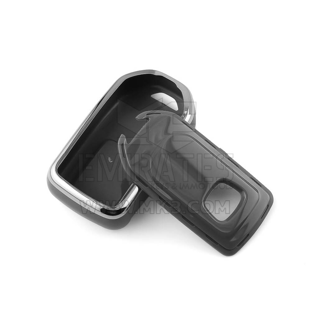 New Aftermarket Nano High Quality Cover For Honda Remote Key 3 Button Dark Gray Color Silver Frame HD-A11Y3B | Emirates Keys
