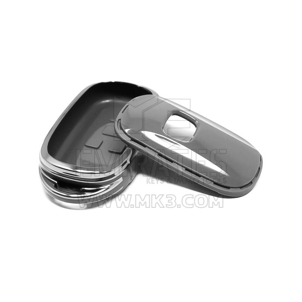 New Aftermarket Nano High Quality Cover For Honda Remote Key 3 Button Dark Gray Color Silver Frame HD-G11Y3A | Emirates Keys