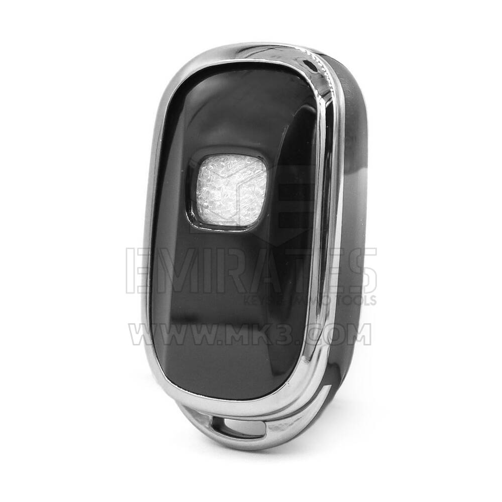 Nanocubierta para mando a distancia Honda de 4 botones, color negro, marco plateado, HD-G11Y4A | MK3