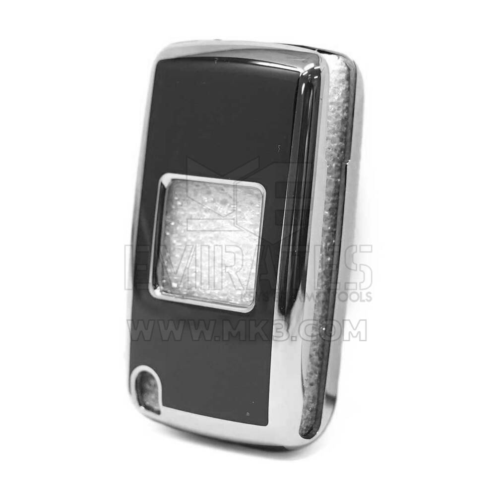 Nano Cover For Peugeot Remote Key 2 Button Black Color Silver Frame PG-D11Y2 | MK3
