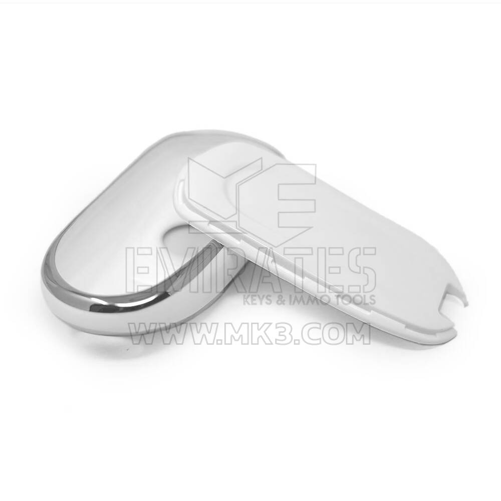 New Aftermarket Nano High Quality Cover For Buick Remote Key 6 Button White Color Silver Frame BK-A11Y6B | Emirates Keys