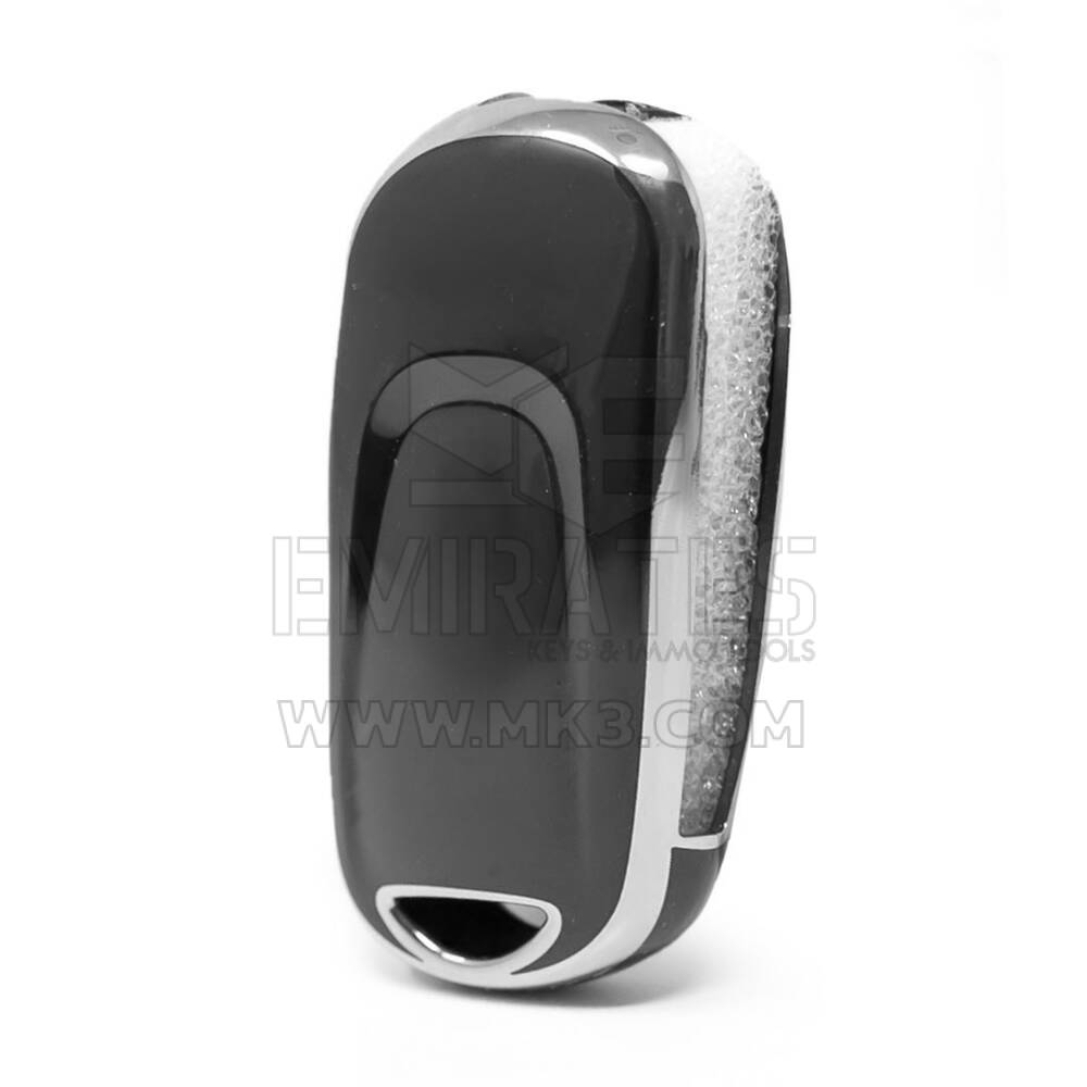 Nano funda para mando a distancia de Buick de 4 botones, color negro, marco plateado BK-B11Y | MK3