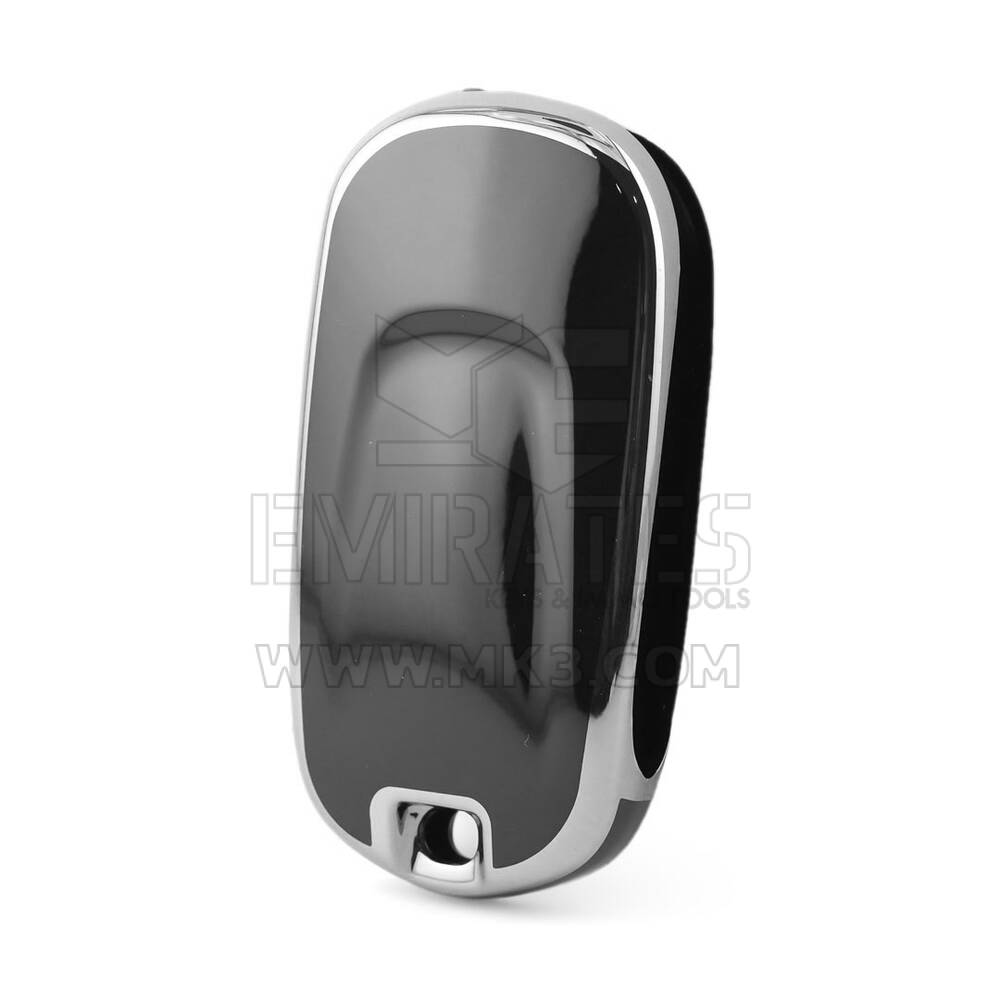 Nano funda para mando a distancia de Buick de 4 botones, color negro, marco plateado BK-C11Y | MK3