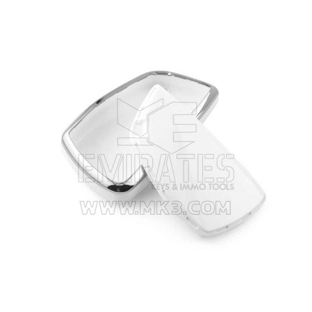 New Aftermarket Nano High Quality Cover For Buick Remote Key 5 Button White Color Silver Frame BK-D11Y5A | Emirates Keys