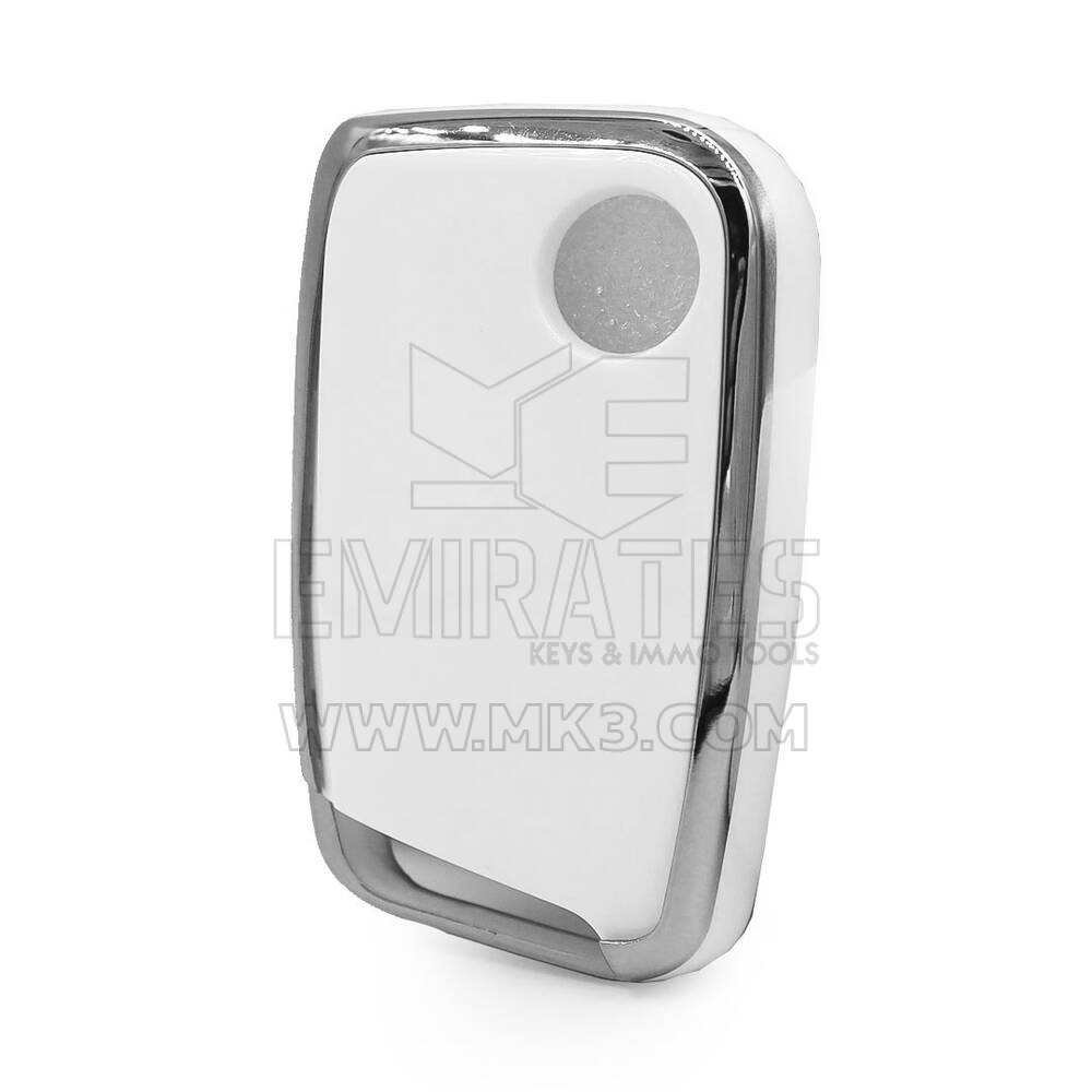Nano Cover For VW Remote Key 3 Button White Color Silver Frame VW-D11Y3 | MK3