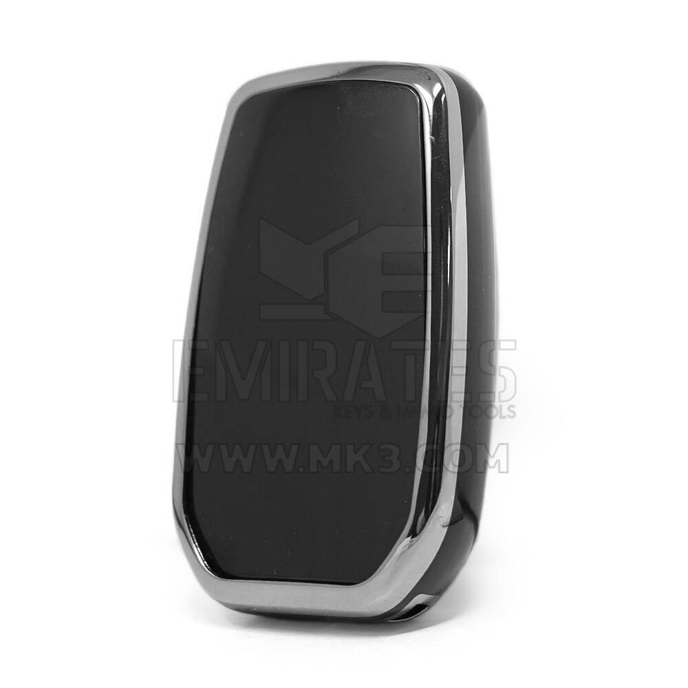 Nano funda para mando a distancia Toyota de 3 botones, color negro, marco plateado TYT-A11Y3 | MK3