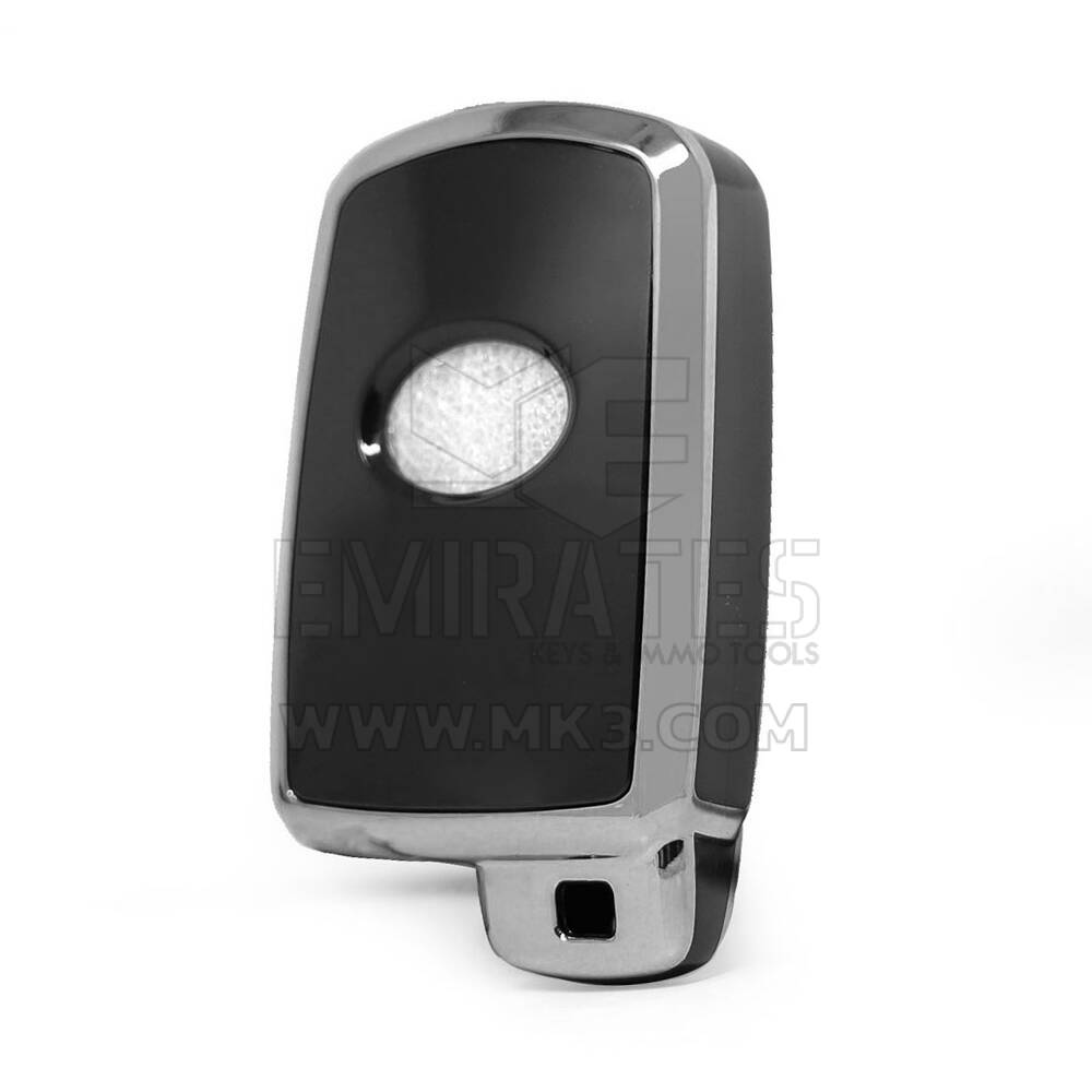 Nano funda para mando a distancia Toyota de 4 botones, color negro, marco plateado TYT-D11Y4 | MK3