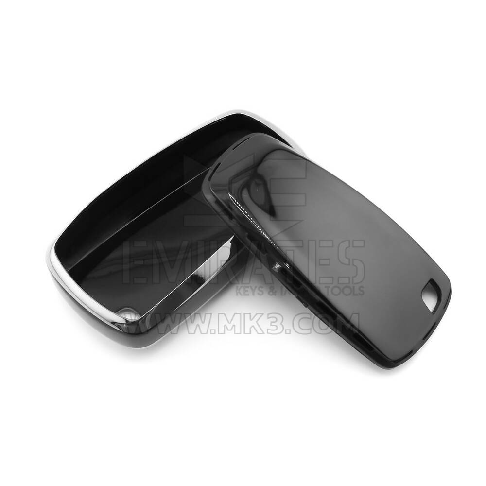Nueva funda nano de alta calidad para mando a distancia Ford de 4 botones, color negro, marco plateado, Ford-B11Y4B | Emirates Keys