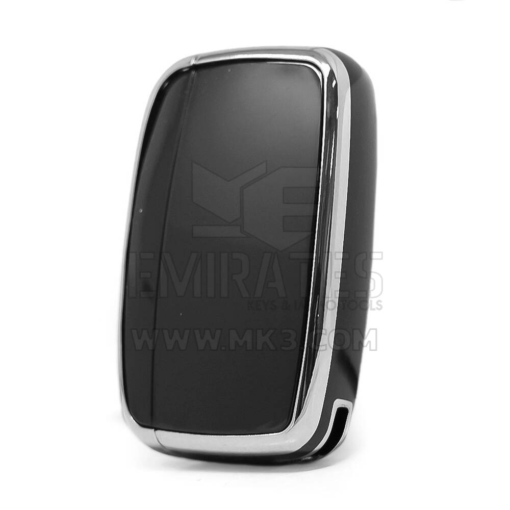 Coque Nano pour télécommande Land Rover 5 boutons, noire, cadre argenté, LR-A11Y | MK3