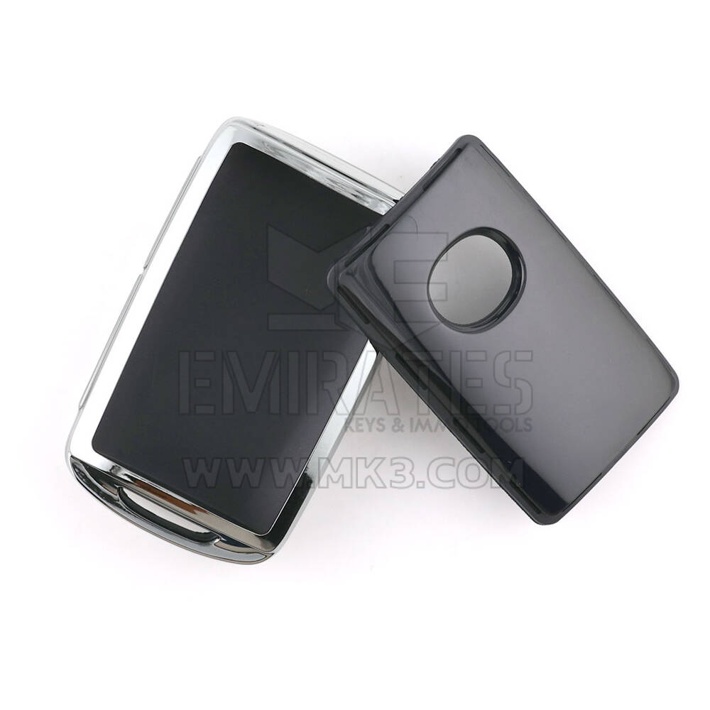 New Aftermarket Nano High Quality Cover For Mazda Remote Key 3 Button Black Color Silver Frame MZD-B11Y3 | Emirates Keys