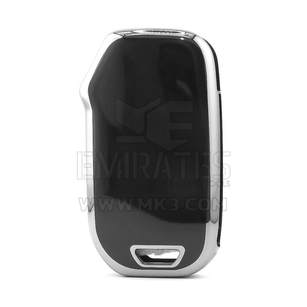 Nano funda para mando a distancia KIA de 3 botones, color negro, marco plateado, KIA-C11Y3 | MK3