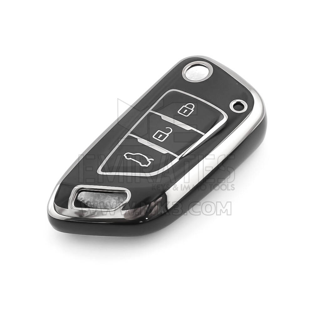 Nueva funda nano de alta calidad para mando a distancia Xhorse de 3 botones, color negro, marco plateado XH-B11Y | Emirates Keys