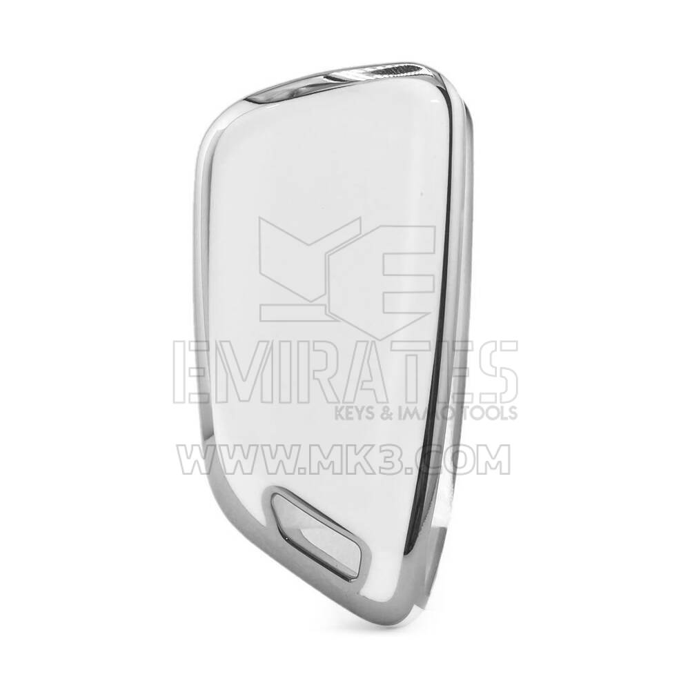 Nano Cover For Xhorse Remote Key 3 Button White Color Silver Frame XH-B11Y | MK3