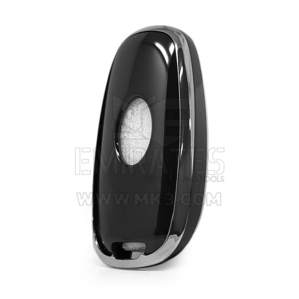 Coque Nano pour clé télécommande Hyundai 5 boutons, noire, cadre argenté, HY-H11Y5 | MK3