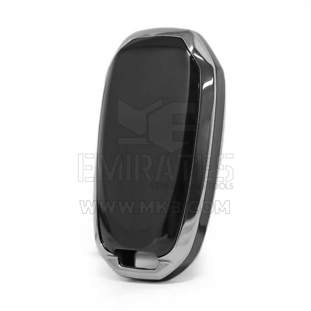 Cover Nano per chiave telecomando Infiniti a 3 pulsanti, colore nero, cornice argento IFNT-A11J | MK3