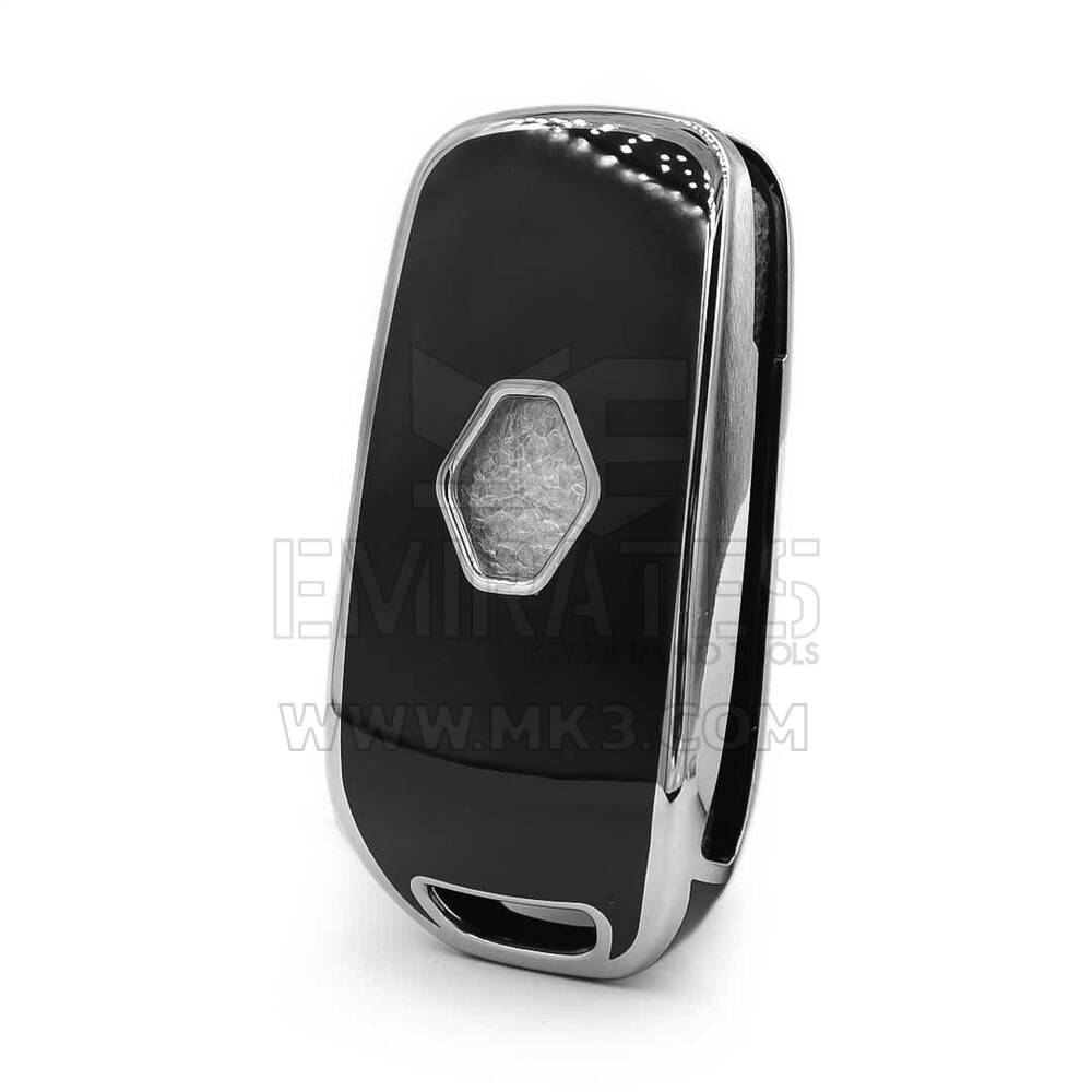 Nano Cover For Renault Remote Key 3 Button Black Color Silver Frame RN-B11Y | MK3