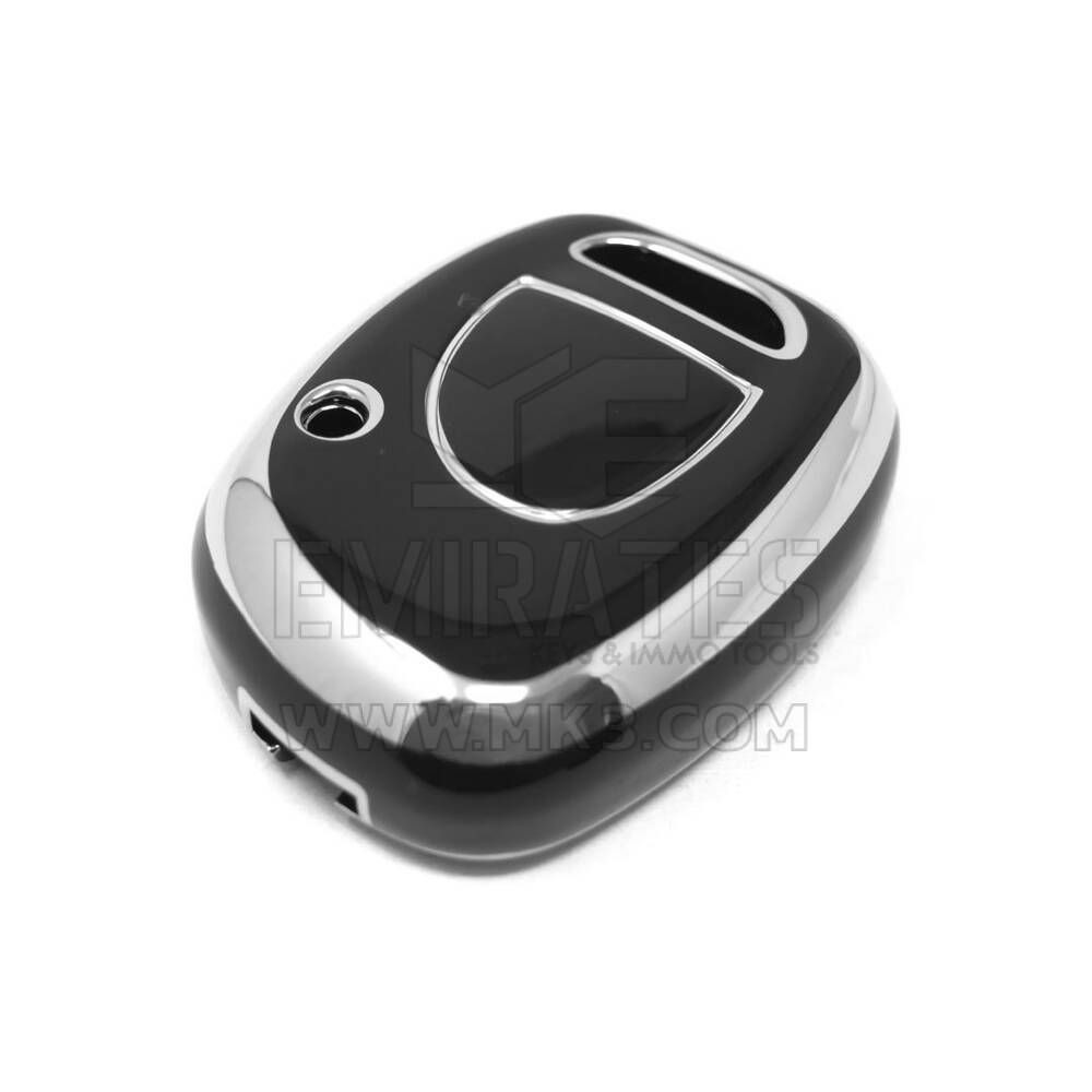 New Aftermarket Nano High Quality Cover For Renault Remote Key 1 Button Black Color Silver Frame RN-E11Y | Emirates Keys