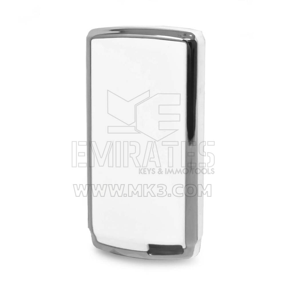 Cover Nano per chiave telecomando Chery a 3 pulsanti, colore bianco, cornice argento CR-E11Y | MK3