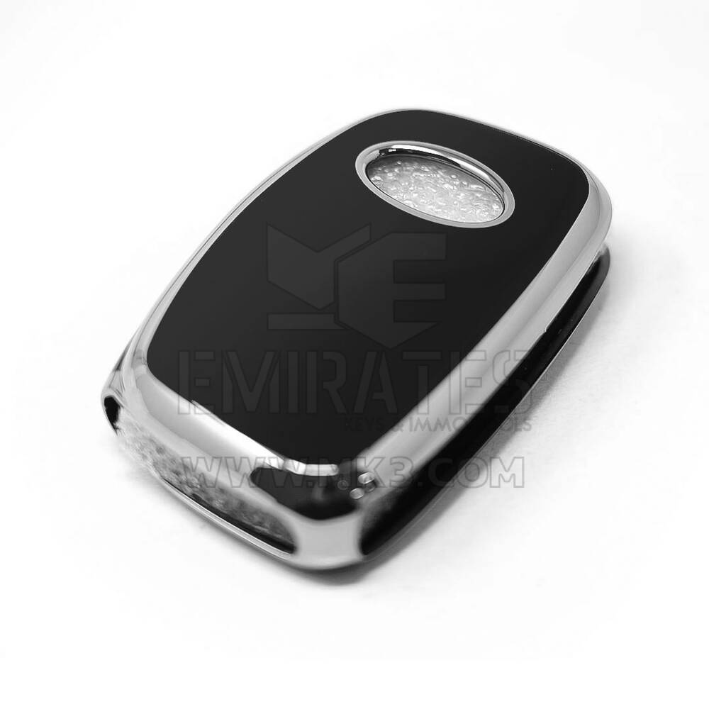 New Aftermarket Nano High Quality Cover For Hyundai Remote Key 3 Button Black Color Silver Frame HY-F11Y3A | Emirates Keys