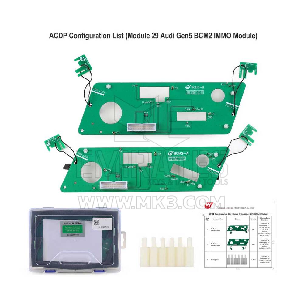 وحدة ACDP 29 Audi Gen 5 BCM2 IMMO