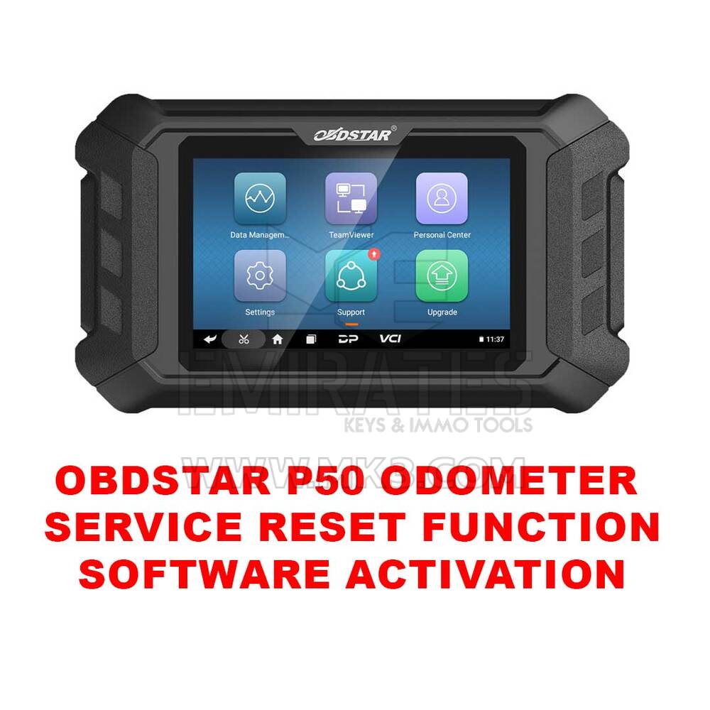 تفعيل برنامج وظيفة إعادة تعيين خدمة عداد المسافات obdstar p50