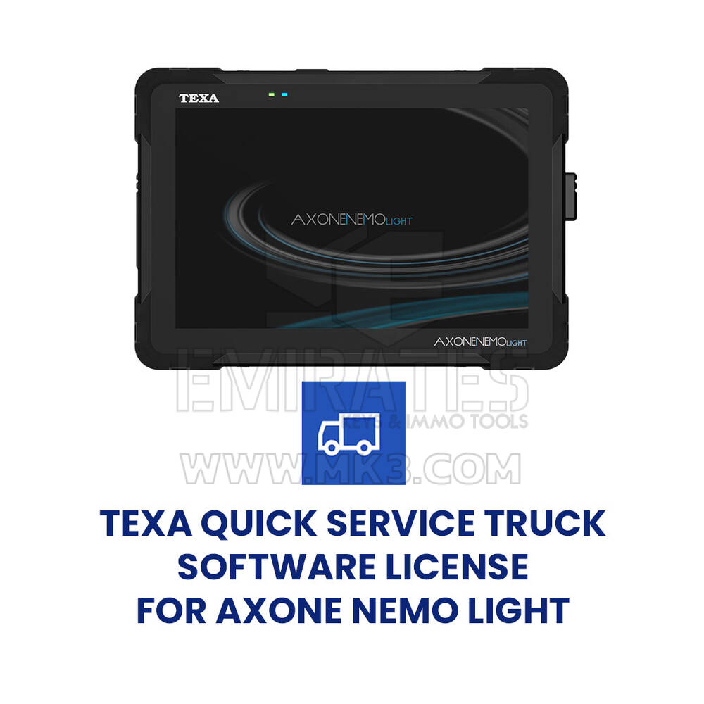 Texa Quick Service Truck Software license For AXONE NEMO LIGHT