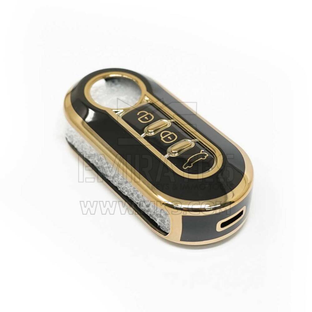 New Aftermarket Nano High Quality Cover For Fiat Flip Remote Key 3 Buttons Black Color A11J | Emirates Keys