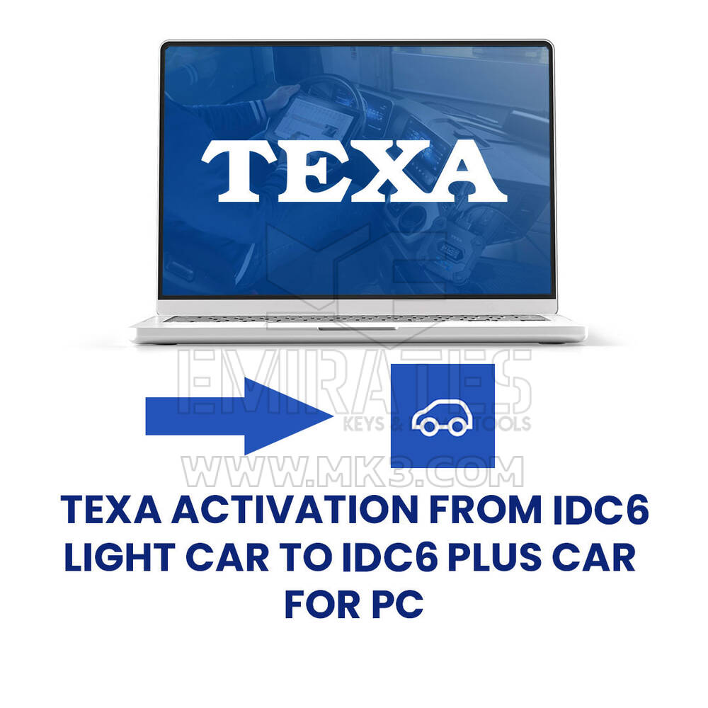 Texa Activation from IDC6 LIGHT CAR TO IDC6 PLUS CAR Upgrade For PC