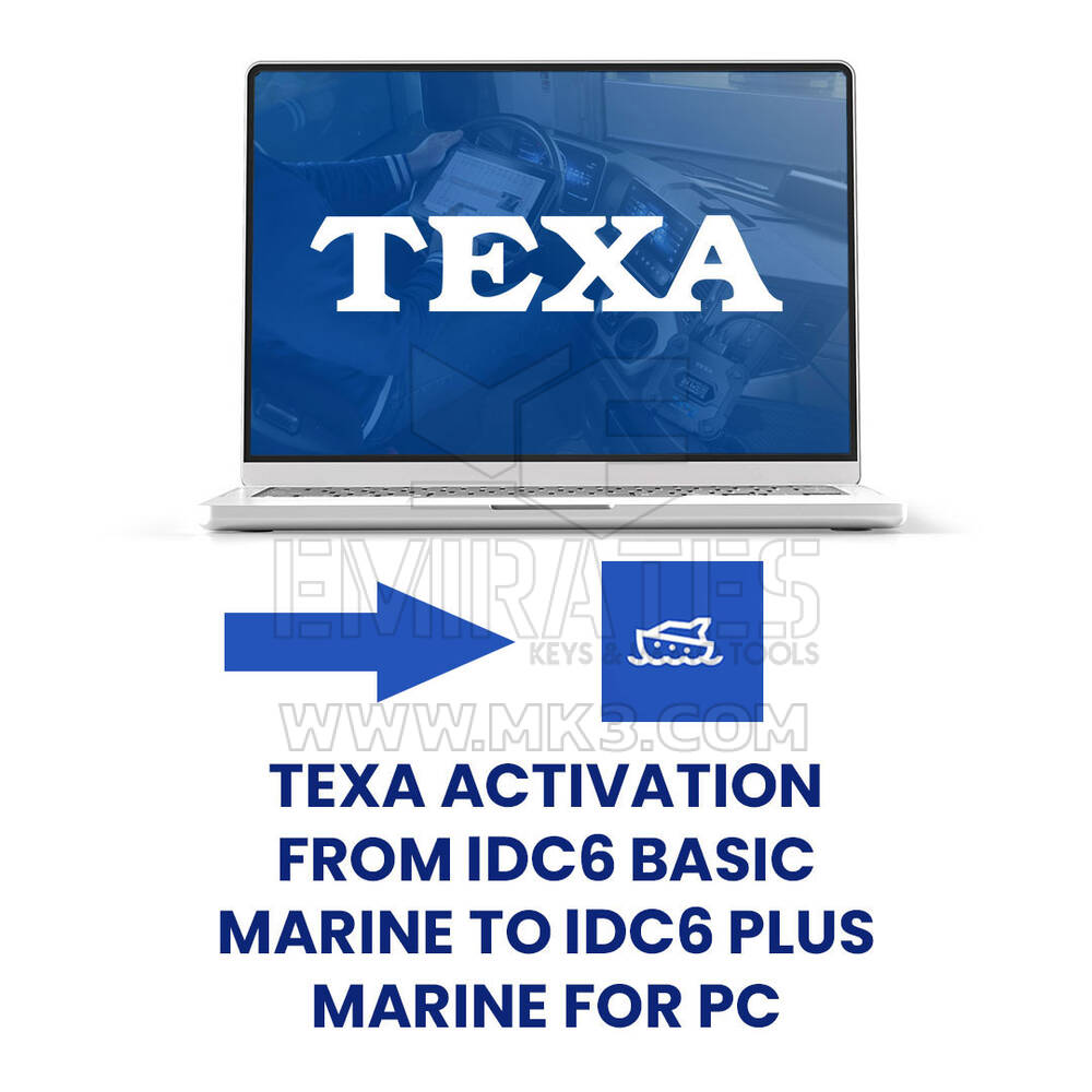Activación de Texa de IDC6 BASIC MARINE a IDC6 PLUS MARINE (actualización para PC) (J2910000300000)