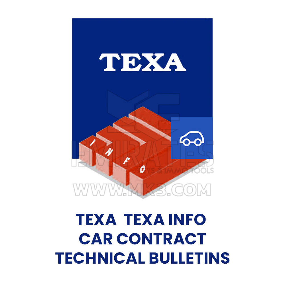 TEXA TEXAINFO CONTRATTO AUTO-BOLLETTINI TECNICI